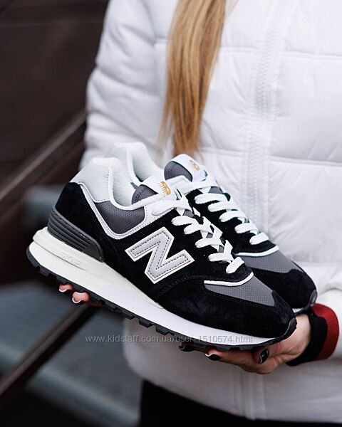 р.37-41 Кроссовки New Balance 574 Legacy Black White NB158