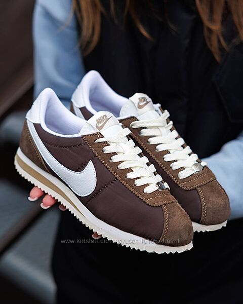 р.36-41 Кроссовки Nike Cortez Brown White NK327