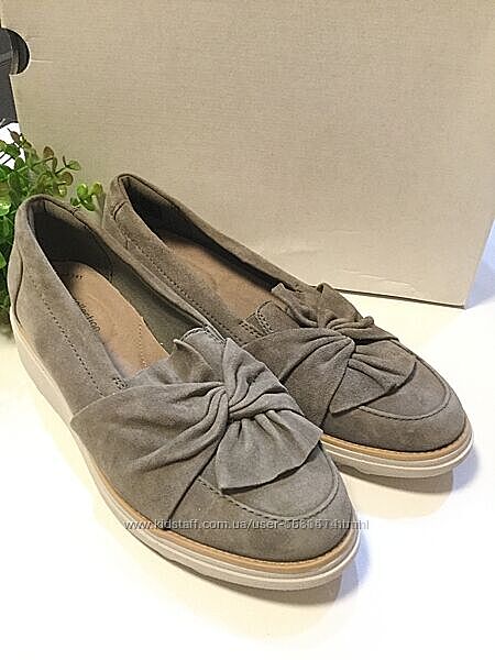 р.38, 39 Clarks женские  туфли натуральный замш  оригинал