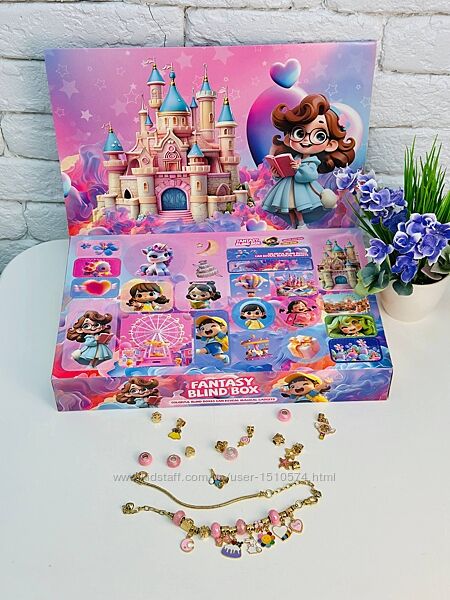 Фантастический Адвент календарь с украшениями для девочек Артикул 2372