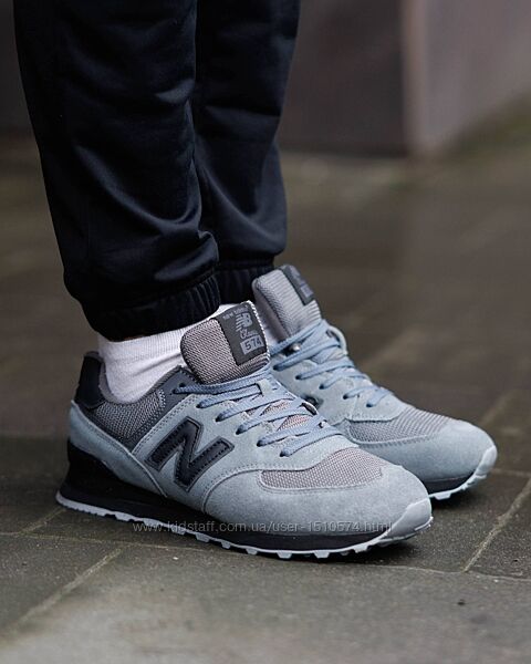 р.41-46 Кроссовки New Balance 574 Grey Black White NB160