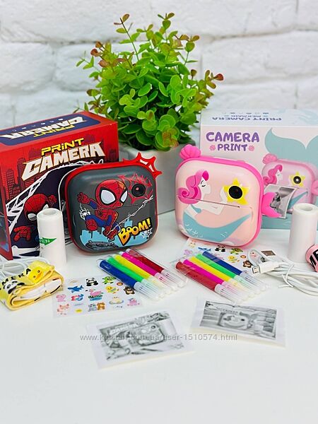 Фотоаппарат термо печать с фронтальной камерой Артикул 2364 и 2365