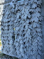 Невероятные заснеженные литые новогодние гирлянды  Версаль 2 метра