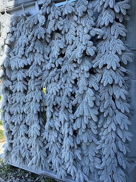 Невероятные заснеженные литые новогодние гирлянды  Версаль 2 метра