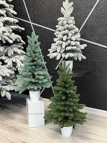 Новогодние ёлки в горшке 3 цвета