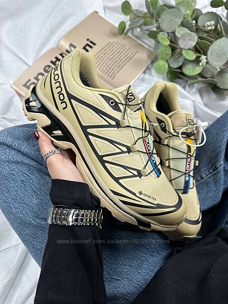 р.40-45 Кроссовки Salomon XT-6 Beige Gore-Tex Артикул 0726