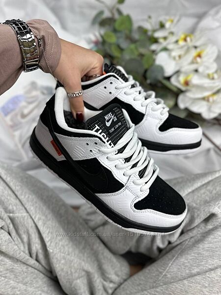 р.37-41 Кроссовки Nike SB Dunk Low Tightbooth White Black Мех Артикул 0727