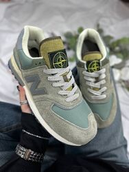 р.41-45 Кроссовки New Balance 574 x Stone Island Legacy Steel Blue Арт0732