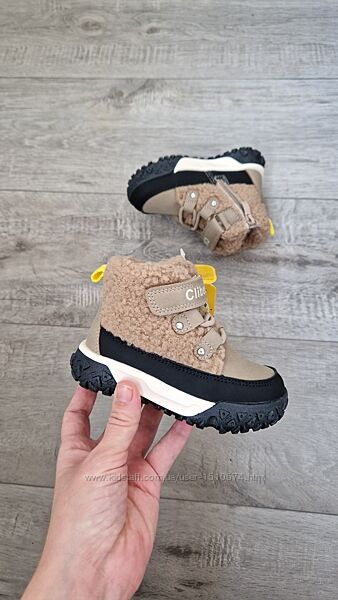 р.23-28 Зимние ботинки фирмы Clibee Артикул TA32 beige