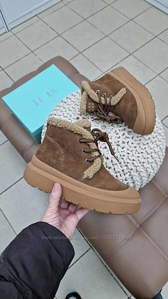 р.36-40 Зимние натуральные подростковые/женские сапоги   Артикул KT101