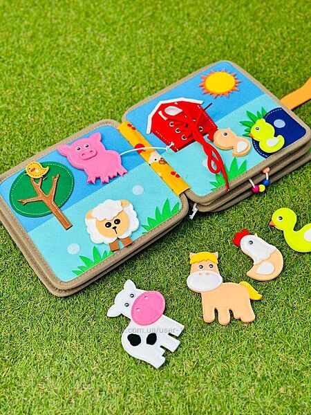 Яркая мягкая книжка-бизиборд   Артикул2479