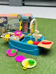 Игровая мойка с краном, продуктами и посудой  Артикул 2471
