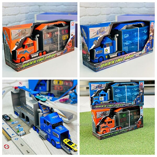 Игровой набор Трейлер паркинг 4 цвета Артикул 2209