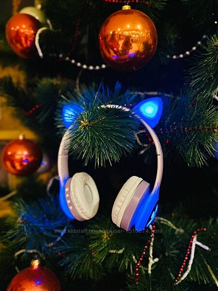 Наушники с ушками котика Артикул 2043