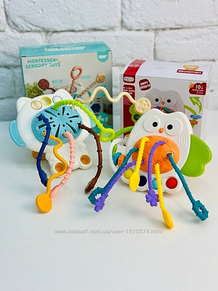 Погремушки сова, котик Артикул 2336