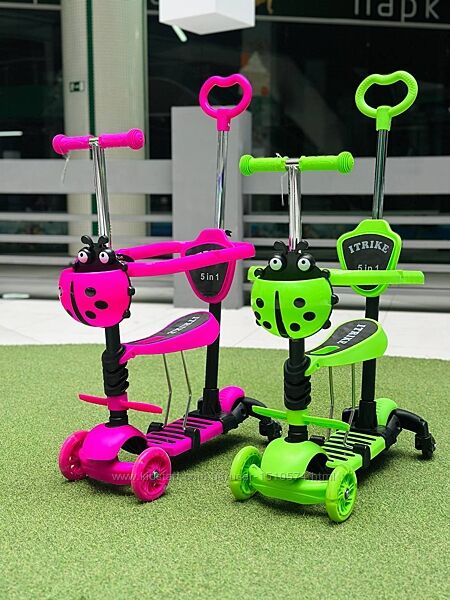 Самокат 5 в 1 с дополнительными колесами Артикул JR3-101