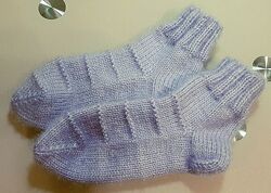 Теплые пушистые вязаные носочки унисекс