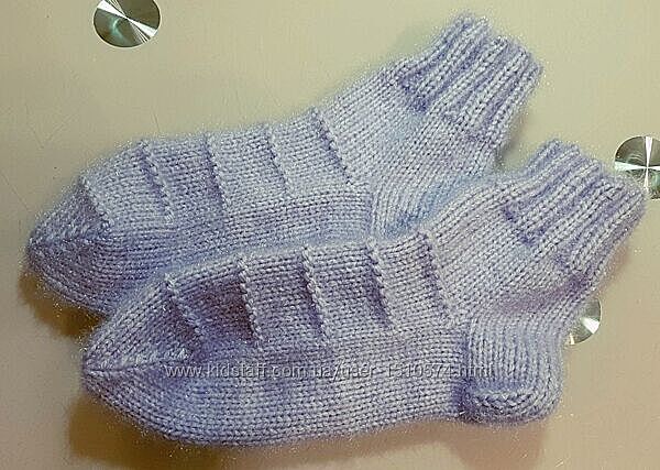 Теплые пушистые вязаные носочки унисекс