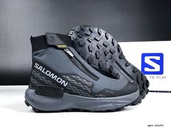 р.41-46 Кроссовки Salomon Genesis Spine серые зима KS 12641