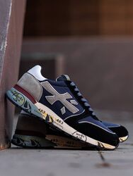 р.41-45 Кроссовки Premiata Mick Black Blue Grey PR009