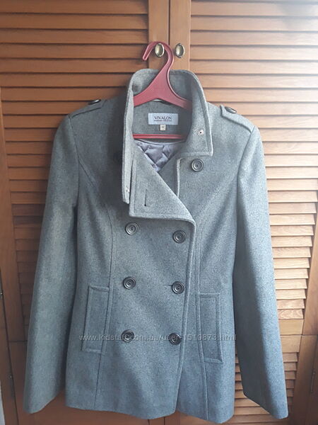 Женское пальто шерсть полупальто Vivalon размер 44 XS-S