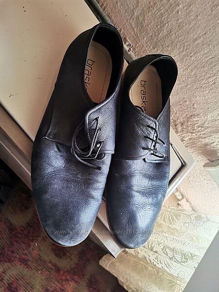 Туфлі-броги шкіряні Braska 324-105911/101 45. Розмір 45 30 см