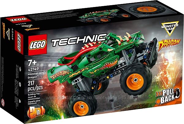 LEGO Technic Monster Jam Dragon 42149