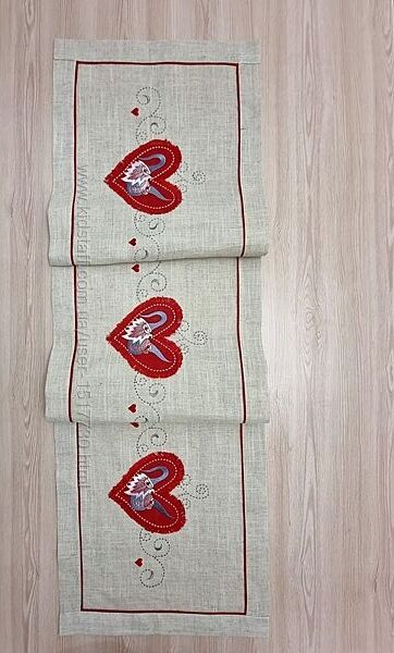 Скатертина раннер доріжка з вишивкою Гном