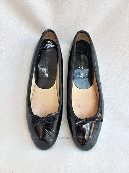 Балетки шкіра лак, устілка 24,8 см.