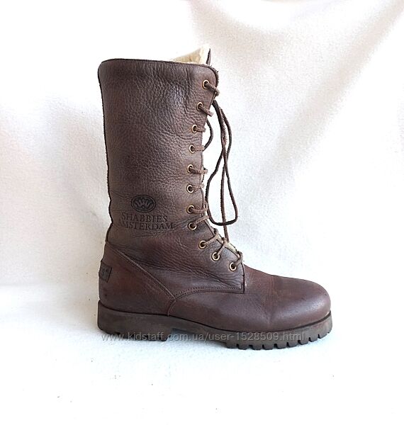 Черевики берци зима шкіра вовна, устілка 24 см.