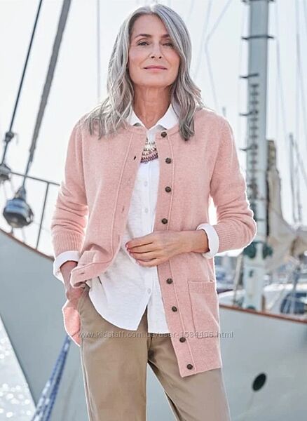 Кардіган 100  вовна рожевого кольору Woolovers 