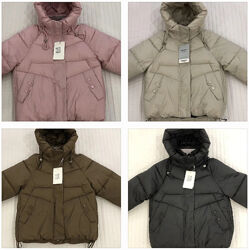 Зима 2025 Куртки для девочек 116-140 см Холлофайбер 