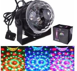 Дискошар светодиодный LED Кристалл Magic Ball оригинал 100 Светомузыка 