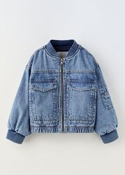 Zara. Утеплена джинсова куртка. 