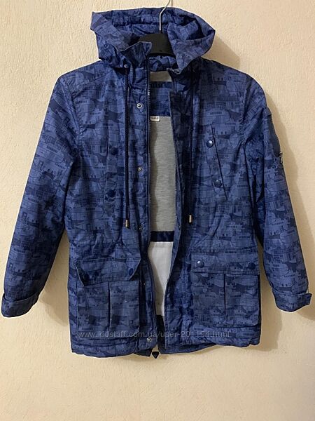 Куртка для мальчика демисезон  Libellule на рост 134 см Синий/принт 