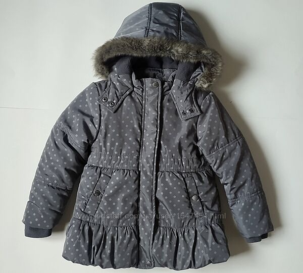 Теплая куртка на девочку Topolino 4-6л.