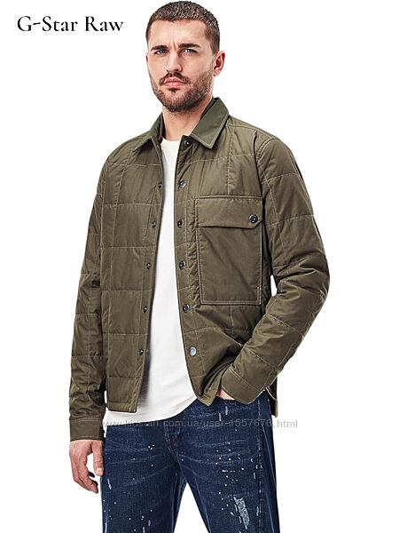 Мужская куртка G-STAR RAW Quilted Overshirt Men&acutes Quilted Jacket Оригинал