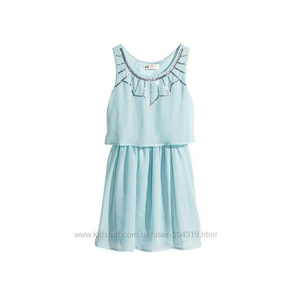 Шикарное нарядное шифоновое платье H&M