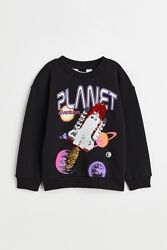 Суперовий світшот H&M з реверсними пайєтками