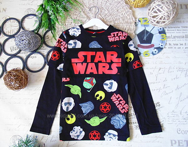 Яскравий комбінований реглан Star Wars 