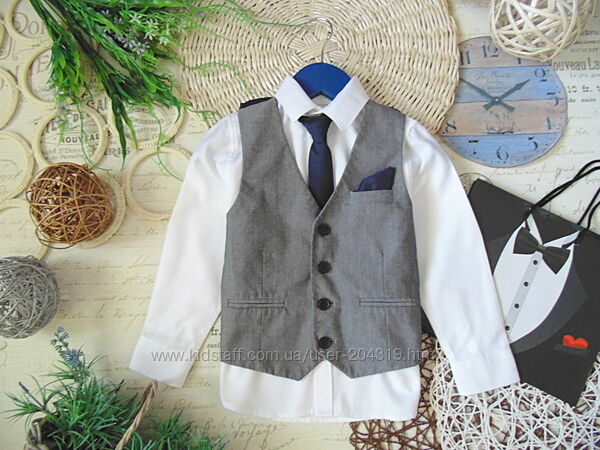 Крутий комплект сорочка та жилетка Next