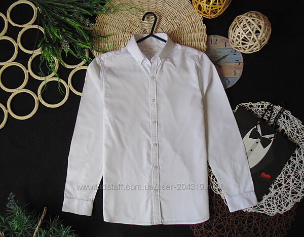 Шикарна фактурна оксфордська сорочка Next