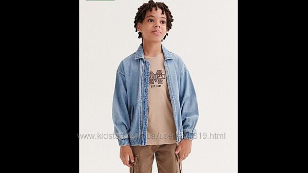 Крутезна джинсова куртка бомпер H&M