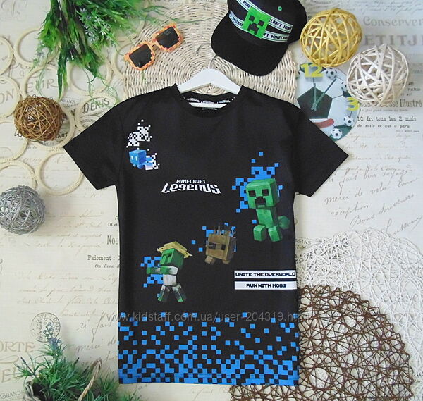 Ульотна яскрава футболка Minecraft Primark 