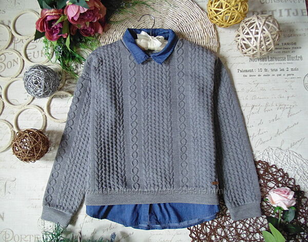 Стильний джемпер обманка зі з´ємним воротом Mayoral