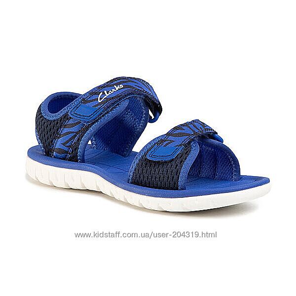 Яскраві босоніжки сандалі Clarks Navy 