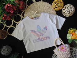 Модняча футболка кроп топ Adidas