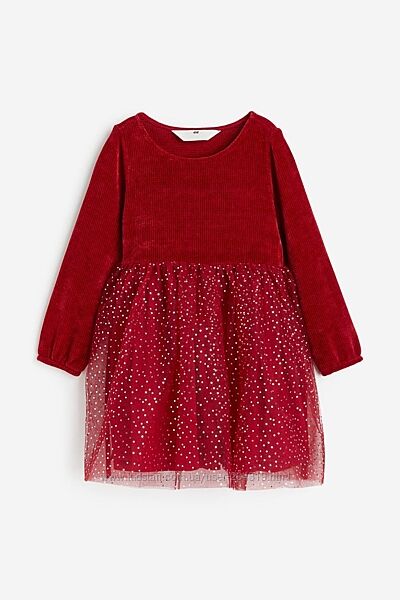 Суперова комбінована святкова сукня H&M