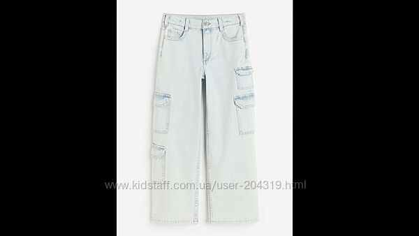 Круті джинси карго вільного крою H&M Cargo Jeans