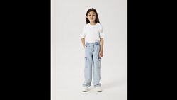Модні джинси вільного крою карго H&M Loose Fit Straight Leg Jeans